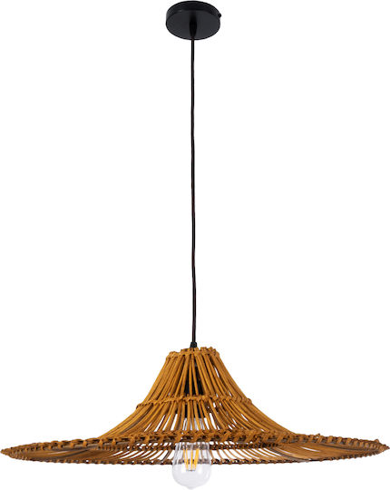GloboStar Palermo Deckenleuchte Beiges Boho Raster mit Lampenbirnensockel E27 60x60x18cm