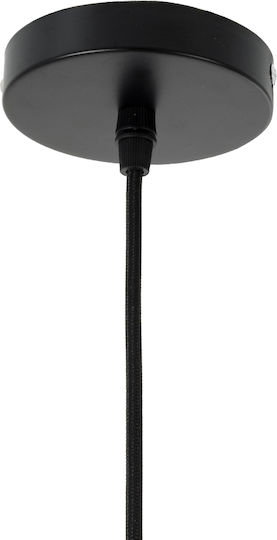GloboStar Yoshi Ceiling Light Black Boho Grid with E27 Socket 35x35x60cm