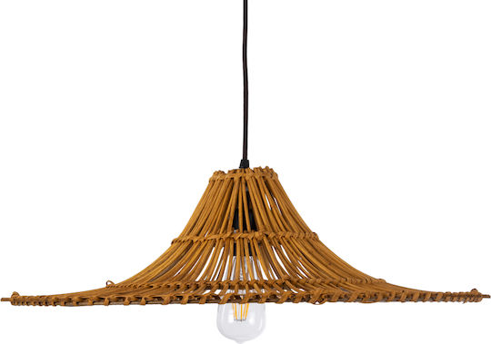 GloboStar Palermo Deckenleuchte Beiges Boho Raster mit Lampenbirnensockel E27 60x60x18cm