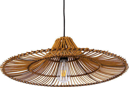 GloboStar Palermo Deckenleuchte Beiges Boho Raster mit Lampenbirnensockel E27 60x60x18cm