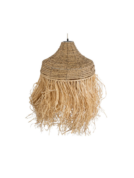 GloboStar Portoferraio Ceiling Light Beige Boho Grid with E27 Socket 50x50x80cm
