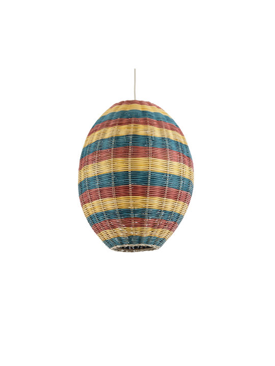 GloboStar Caballeros Hängelampe Bulb Boho Raster mit Fassung E27 40x50cm.