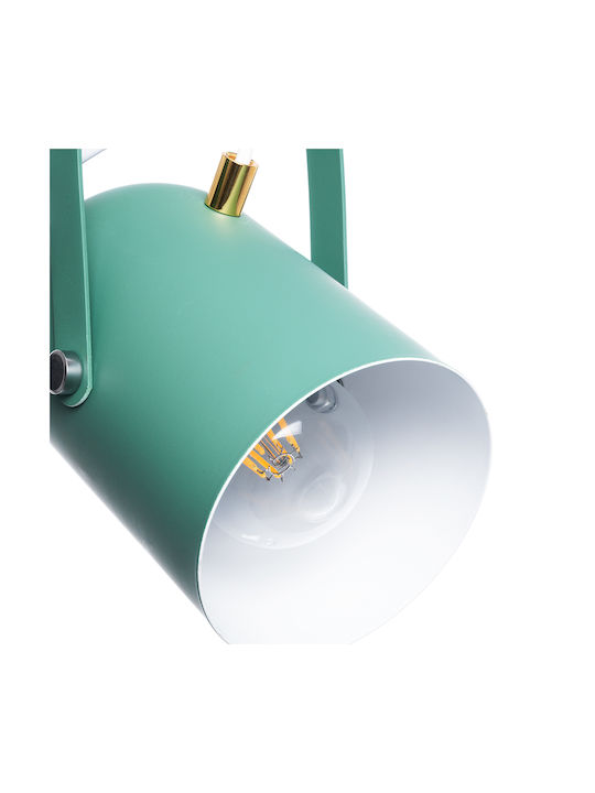 GloboStar Hazel Pendant Light Green with Socket E27 12x18x27cm
