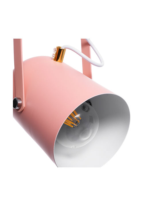GloboStar Hazel Pendant Light Pink with Socket E27 12x18x27cm