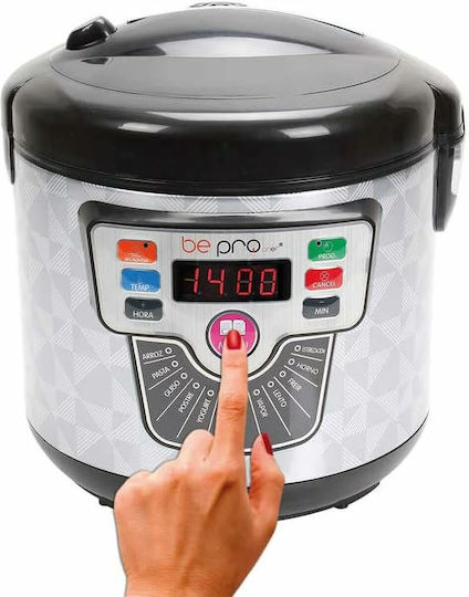 Bepro D0600254 Πολυμάγειρας 900W με Χωρητικότητα 5lt Μαύρος
