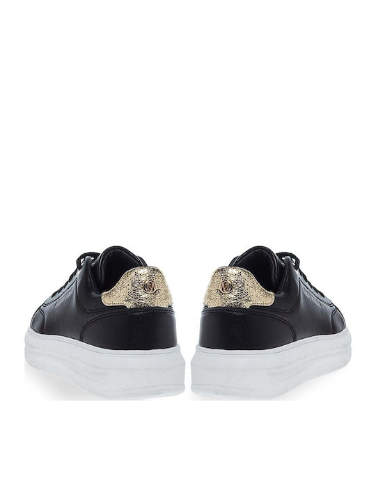 Damen Flatforms Sneakers Schwarz