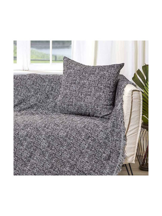 Bed&Bath Decorative Pillow Case from 100% Cotton Gray 57x57cm