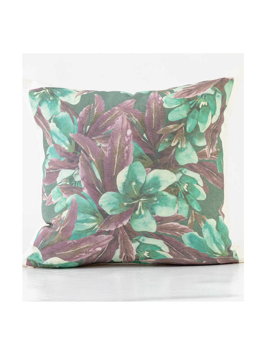 Borea Sofa Cushion Pattern 76 100% Cotton Ecru 45x45cm