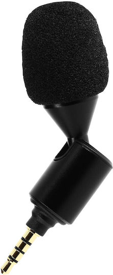 Microfon cu Jack de 3,5 mm, Clema de Cravată, Omnidirecțional, Capac Anti-vânt, 1,5m Puluz