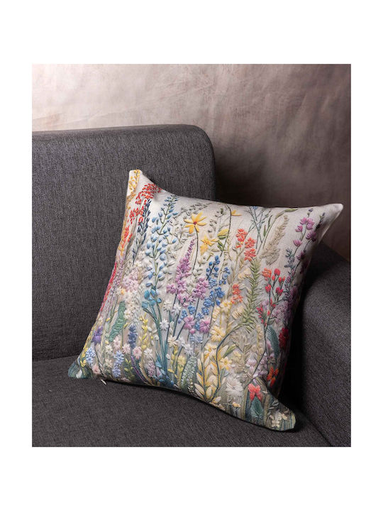 Silk Fashion Decorative Pillow Case Ks325 Multicolour 45x45cm.