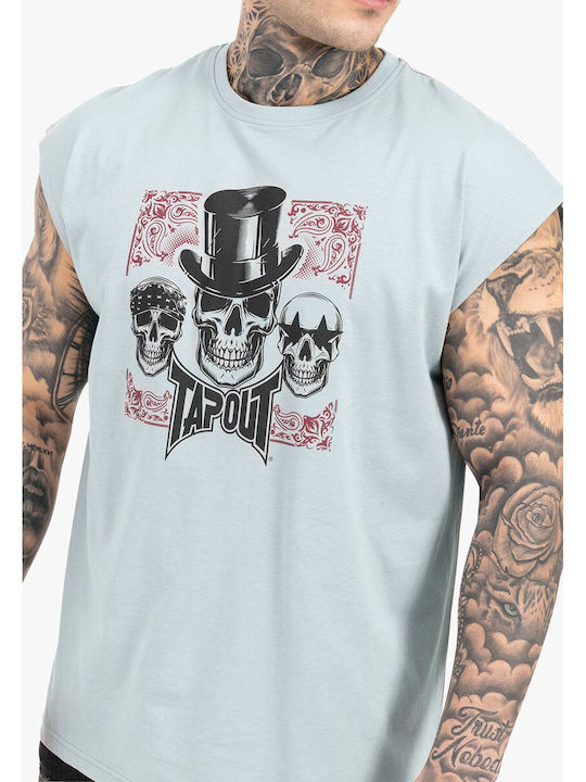 Bluse Grey/black/red
