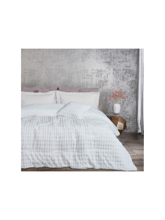 Das Home Sofa Cushion 1176 Fleece White 40x40cm