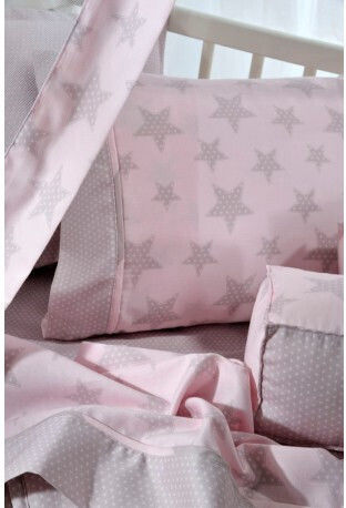 Down Town Home BS775 Baby Quilt Baumwolle Rosa 95x145cm