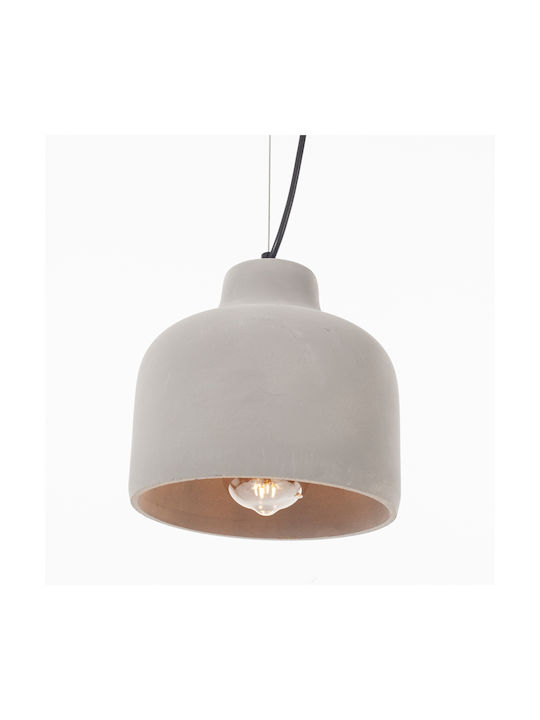 Artekko Pendant Light Gray with Socket E27 20x20x20cm