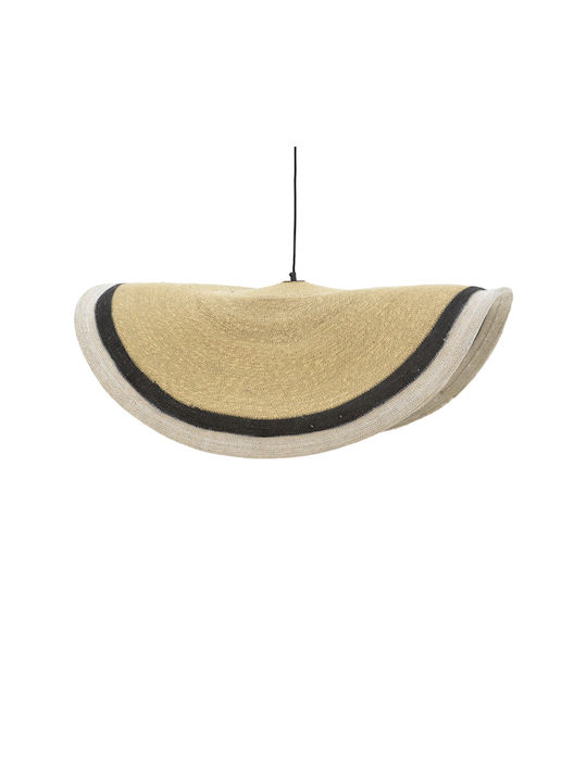 Inart Hatchie Κρεμαστό Φωτιστικό Μαύρο Boho με Ντουί E27 120x120x144εκ.