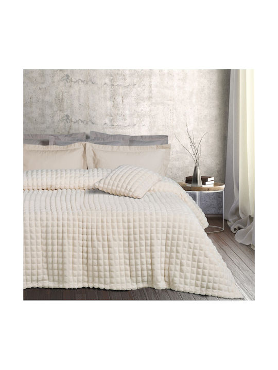 Das Home Μαξιλάρι Καναπέ 1356 Fleece Εκρού 40x40εκ.