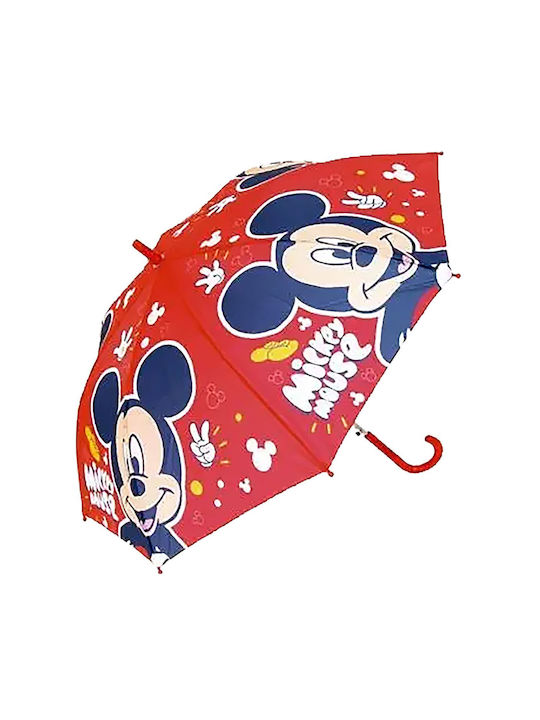 Disney Kids Curved Handle Umbrella with Diameter 86cm Blue