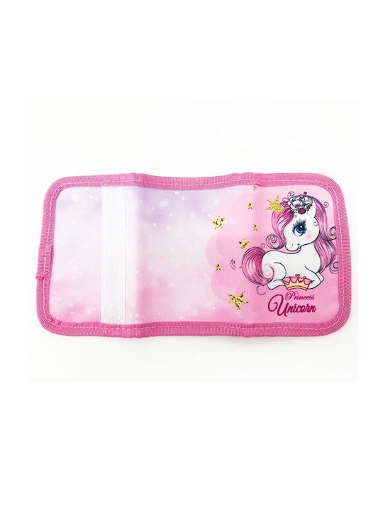 Setino Kids Wallet with Velcro Pink UNI24-1441