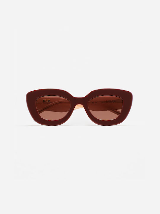 Kaleos Women's Sunglasses with Brown Plastic Frame and Brown Lens BARBARA 5