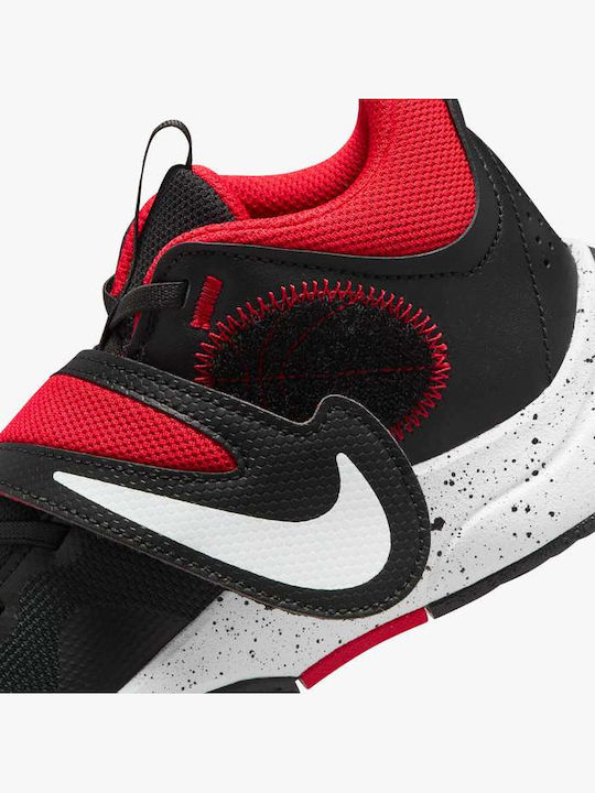 Team Hustle D 11 Ps Kids Sports Shoes Basketball with Laces Black