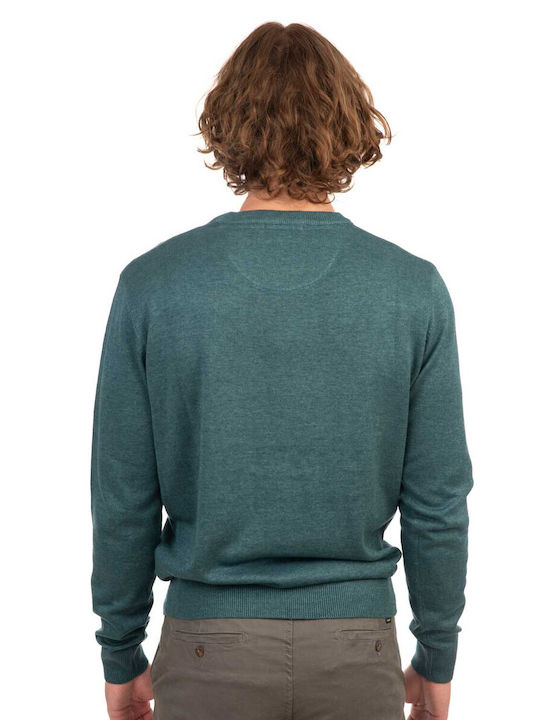 Rebase Pullover Teal Melange