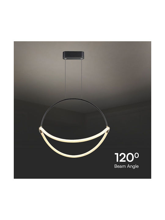 V-TAC Pendant Light Black 50x16x170cm