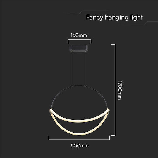 V-TAC Pendant Light White 50x16x170cm