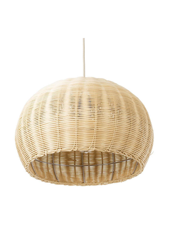 GloboStar Raito Beige Boho Grid Pendant Ceiling Light with E27 Socket 40x40x25cm