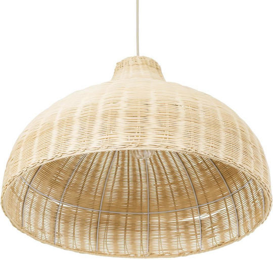 GloboStar Afuru Ceiling Light Beige Boho Grid with E27 Socket 60x60x40cm