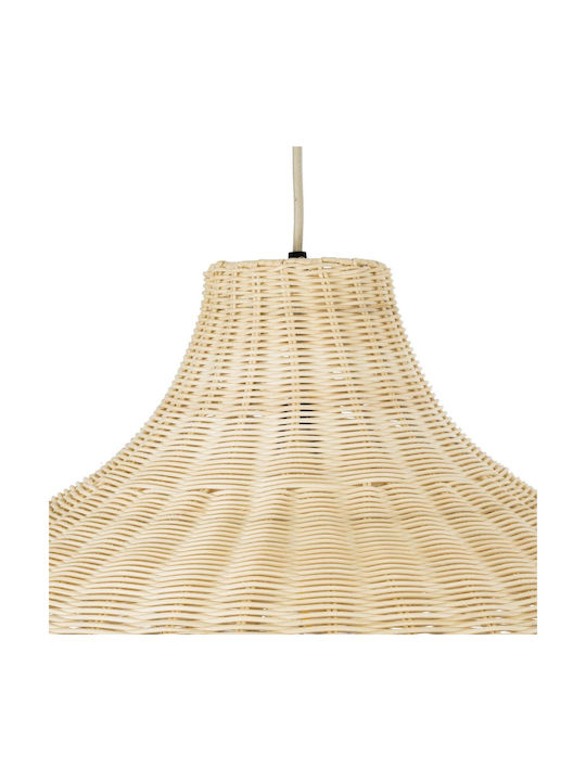 GloboStar Afuru Deckenleuchte Beige Boho Raster mit Lampenbirnensockel E27 60x60x40cm