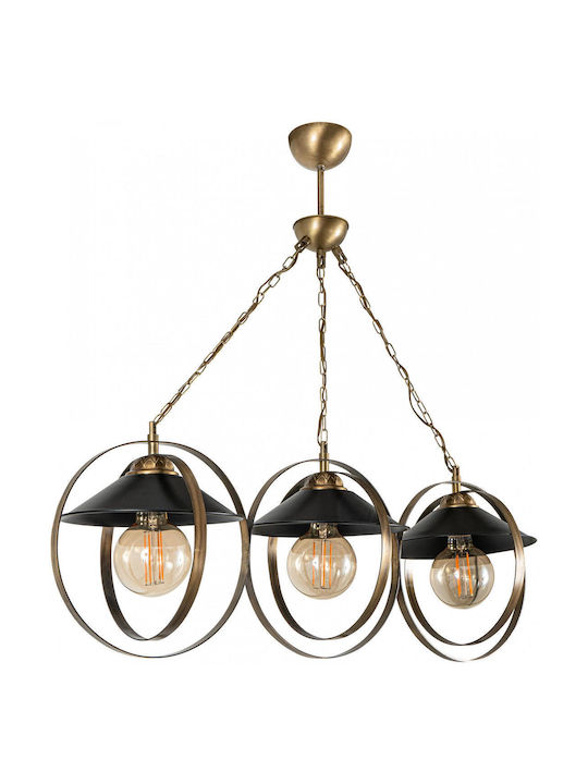 ARlight PDT 2062-3 Висящо Осветително Тяло Бронзов Камбанка 79x23x80см.
