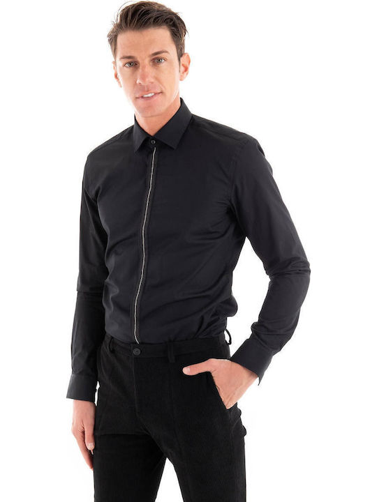 Keidi Long-sleeved Cotton Shirt Black