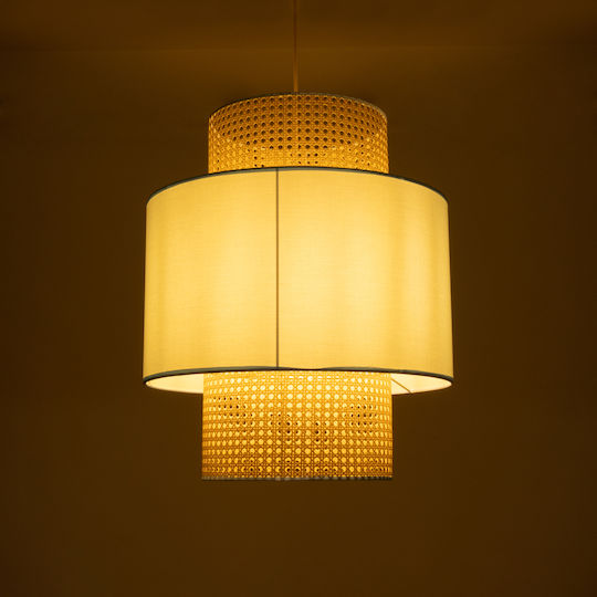 GloboStar Saige Hanging Ceiling Light cm Boho Grid with E27 Socket 50x50x60cm