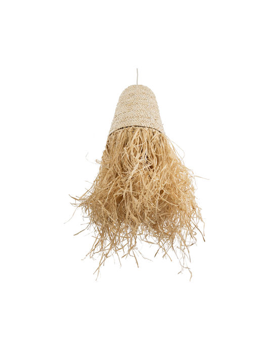 GloboStar Arembepe Ceiling Light Beige Boho Grid with E27 Socket 34x34x70cm
