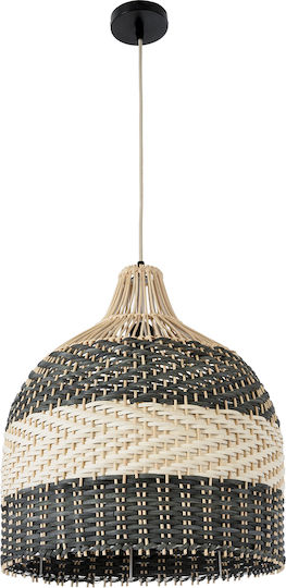 GloboStar Barbados Ceiling Light Beige Boho Grid with E27 Socket 40x40x45cm