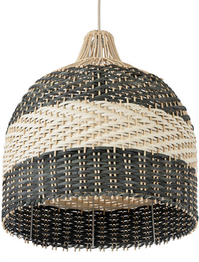GloboStar Barbados Ceiling Light Beige Boho Grid with E27 Socket 40x40x45cm