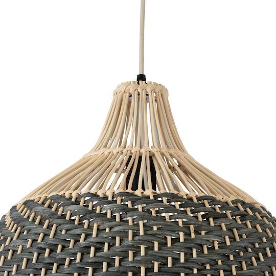 GloboStar Barbados Ceiling Light Beige Boho Grid with E27 Socket 40x40x45cm
