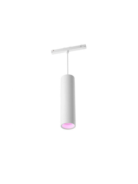 Philips Κρεμαστό Φωτιστικό Λευκό LED με Πολύχρωμο RGB Φωτισμό Ράγα 28.8x17.7εκ.