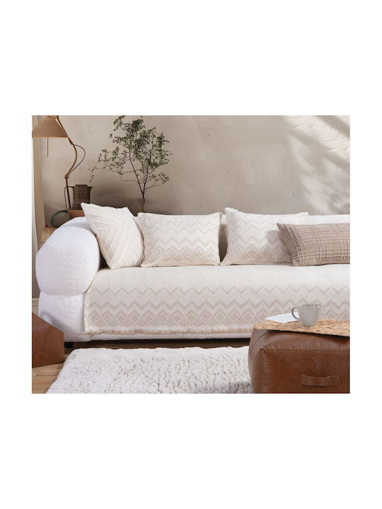 Nef-Nef Homeware Sofa Cushion Typhoon Ecru 40x55cm.