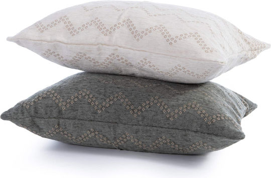Nef-Nef Homeware Sofa Cushion Typhoon Ecru 40x55cm