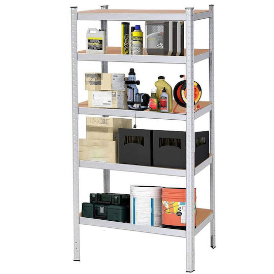 Springos Raft Dexion 90x30x180 cm Cu 5 Rafturi Rezistență Totală 875 kg