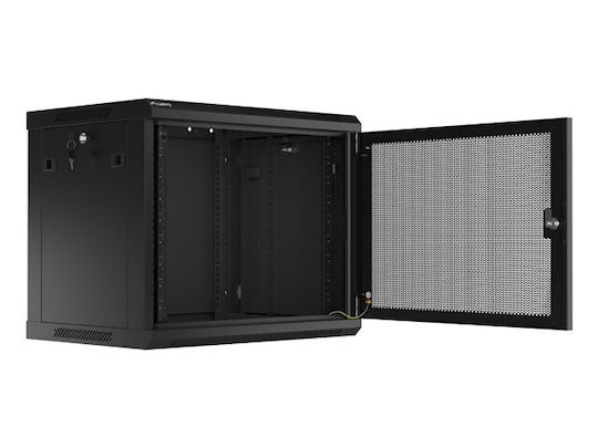Lanberg Επιτοίχια Καμπίνα Rack 9U Μαύρο WF01-6409-23B