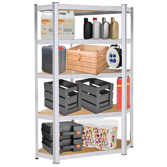 Springos Corner Dexion Shelf 90x40x180cm with 5 Shelves Total Load Capacity 875kg