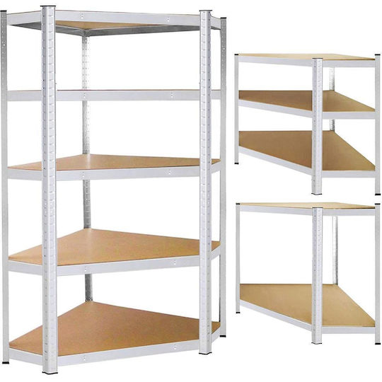 Springos Corner Dexion Shelf 90x40x180cm with 5 Shelves Total Load Capacity 875kg