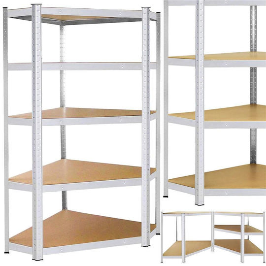 Springos Corner Dexion Shelf 90x40x180cm with 5 Shelves Total Load Capacity 875kg