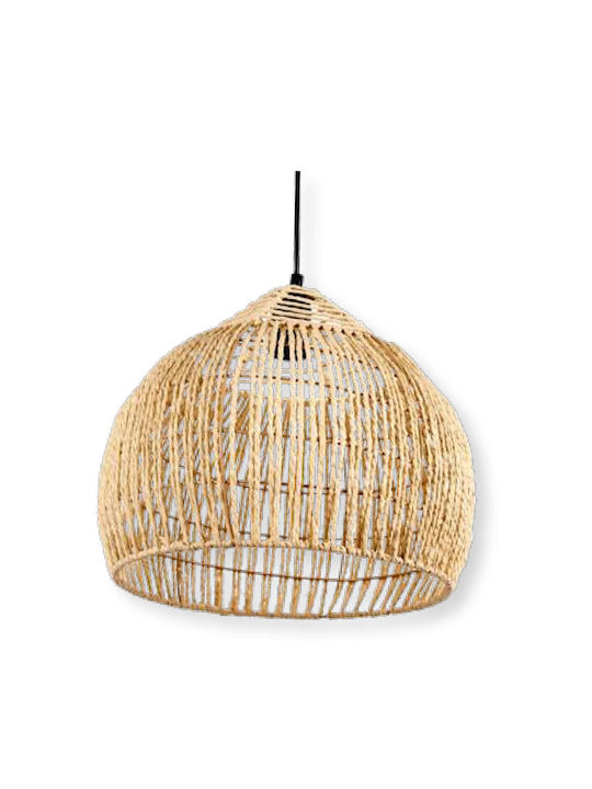 TnS Pendant Light Black Boho with Rope for Socket E27 35x29x29cm