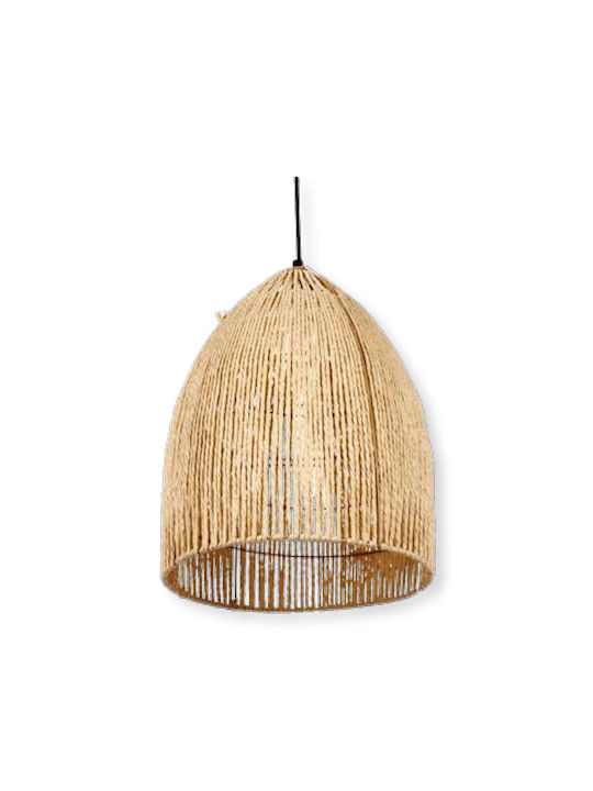 TnS Pendant Light Black Boho with Rope for Socket E27 35x29cm