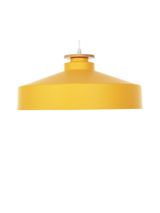 HomeMarkt Κρεμαστό Φωτιστικό Κίτρινο LED Καμπάνα 40x40x116εκ.
