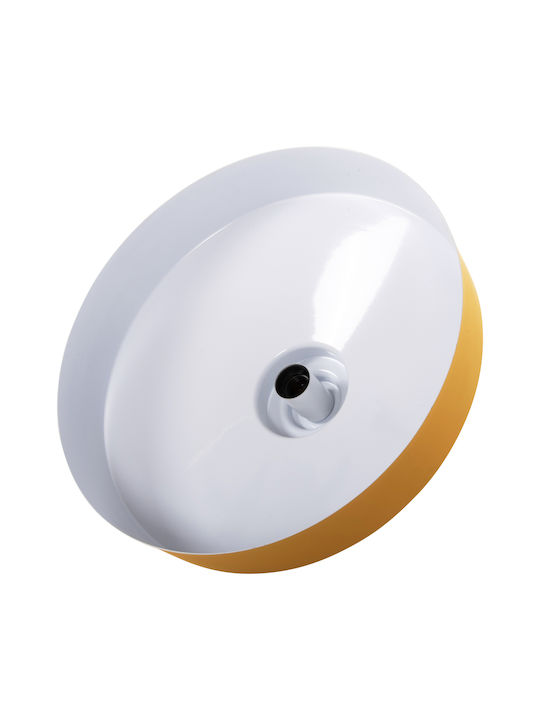 HomeMarkt Κρεμαστό Φωτιστικό Κίτρινο LED Καμπάνα 40x40x116εκ.