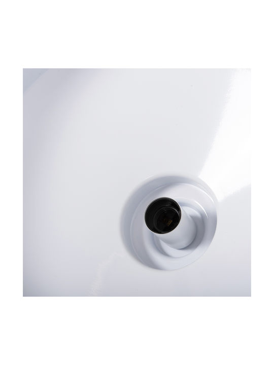 HomeMarkt Κρεμαστό Φωτιστικό Κίτρινο LED Καμπάνα 40x40x116εκ.